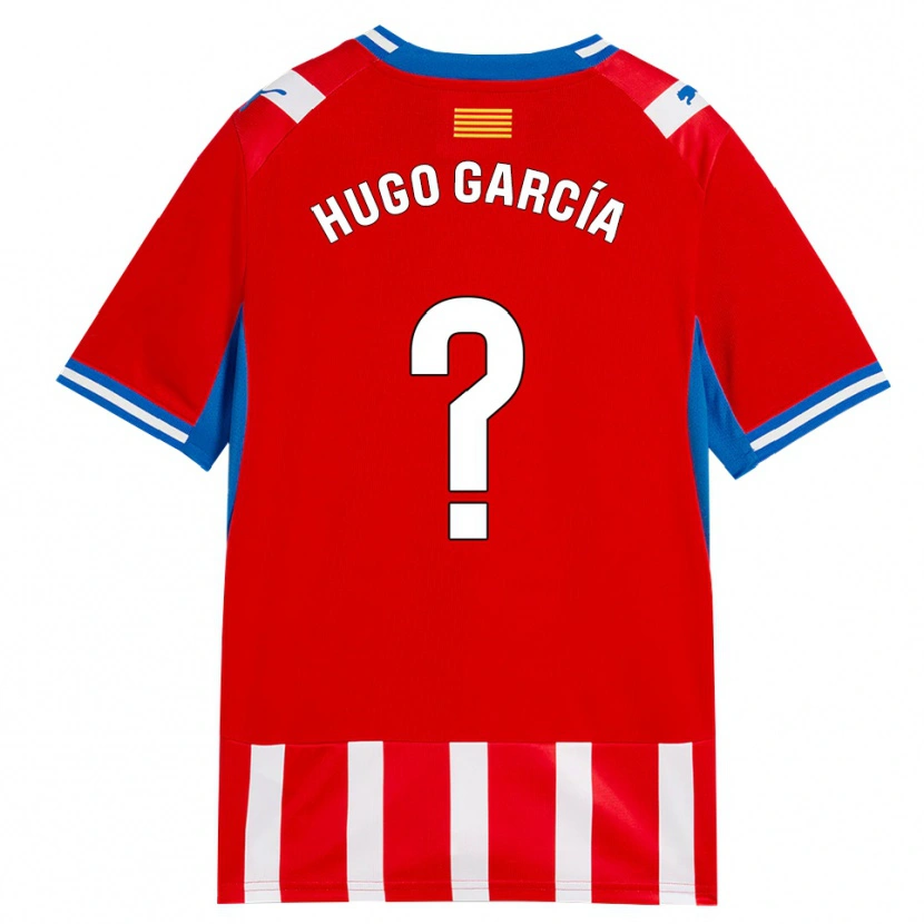 Danxen Kinder Hugo García #0 Rot Weiß Himmelblau Heimtrikot Trikot 2026/27 T-Shirt Schweiz