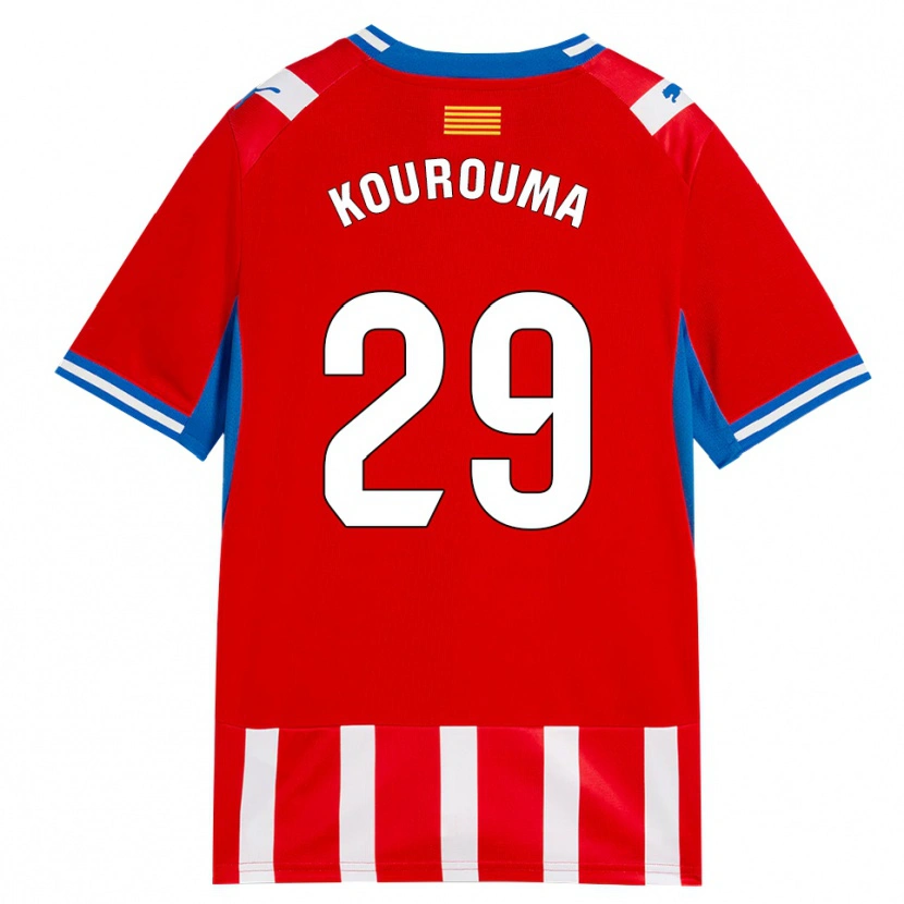 Danxen Kinder Lass Kourouma #29 Rot Weiß Himmelblau Heimtrikot Trikot 2026/27 T-Shirt Schweiz