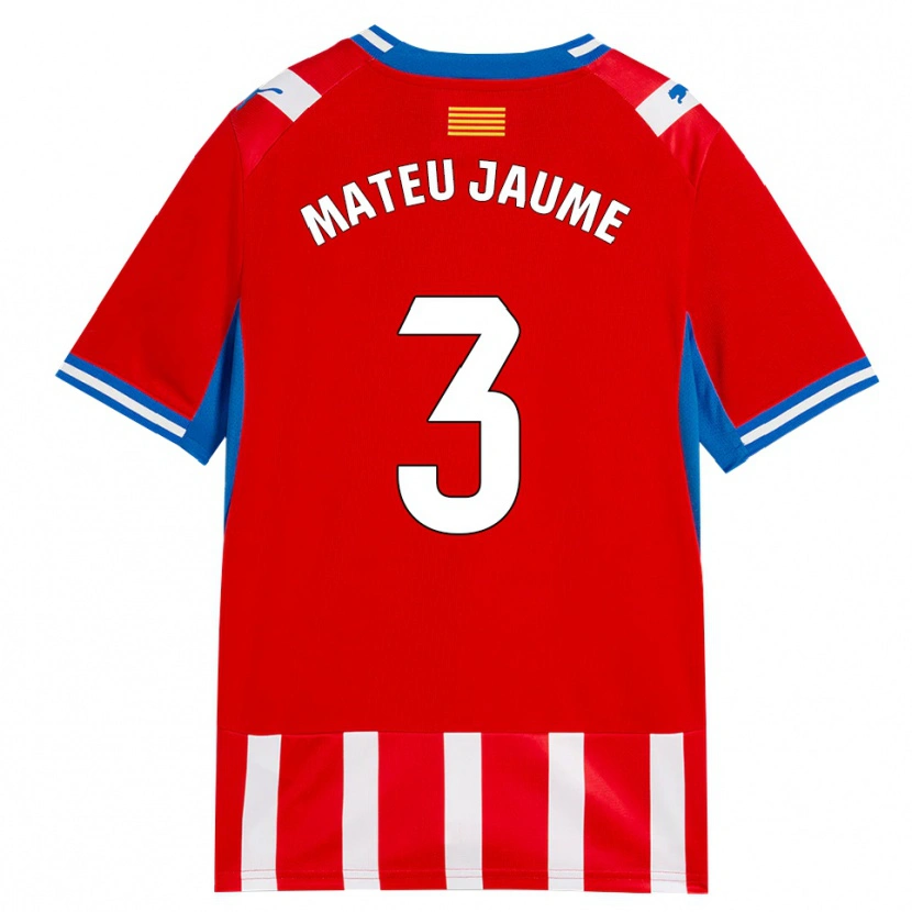 Danxen Kinder Mateu Morey #3 Rot Weiß Himmelblau Heimtrikot Trikot 2026/27 T-Shirt Schweiz