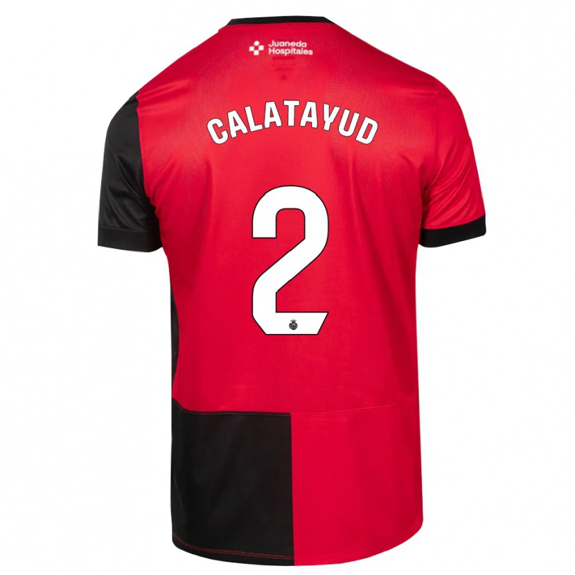 Danxen Kinder Miguel Calatayud #2 Schwarz Rot Weiß Heimtrikot Trikot 2026/27 T-Shirt Schweiz