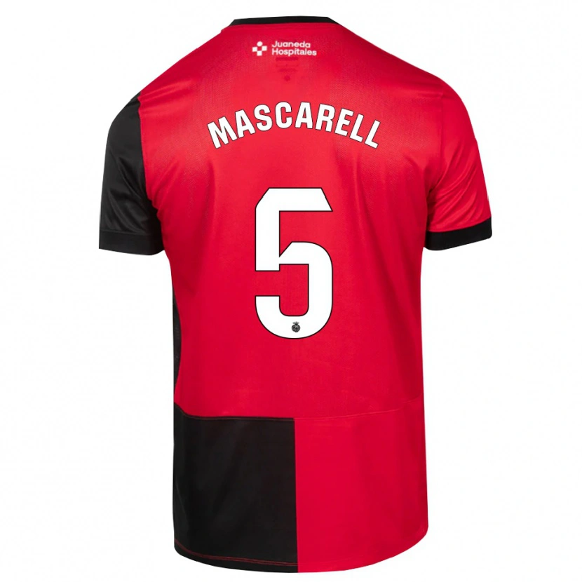 Danxen Kinder Omar Mascarell #5 Schwarz Rot Weiß Heimtrikot Trikot 2026/27 T-Shirt Schweiz