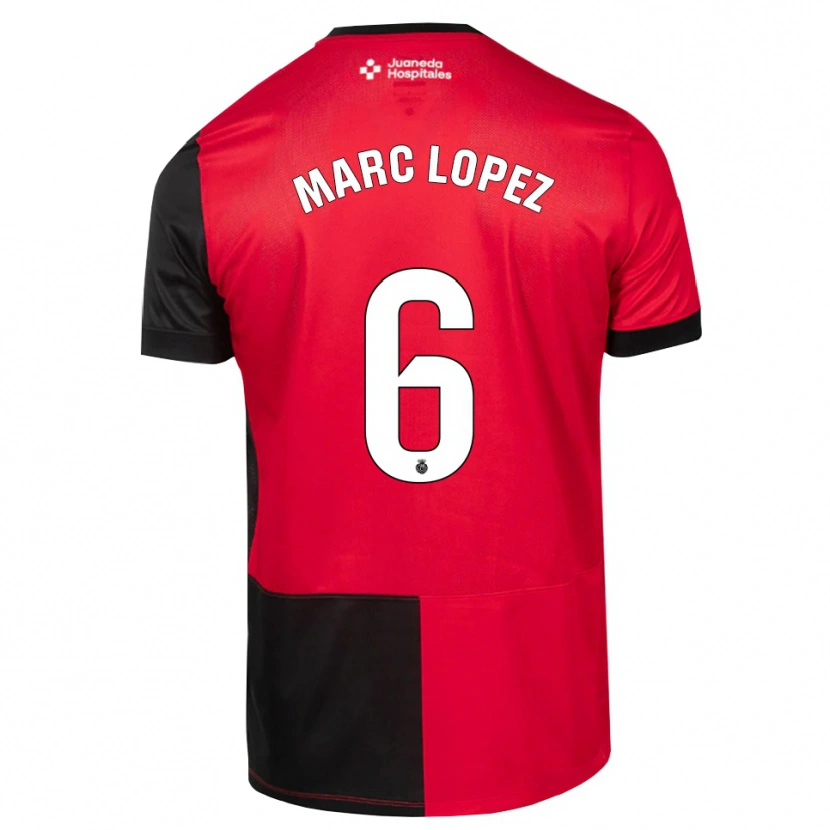 Danxen Kinder Marc López #6 Schwarz Rot Weiß Heimtrikot Trikot 2026/27 T-Shirt Schweiz