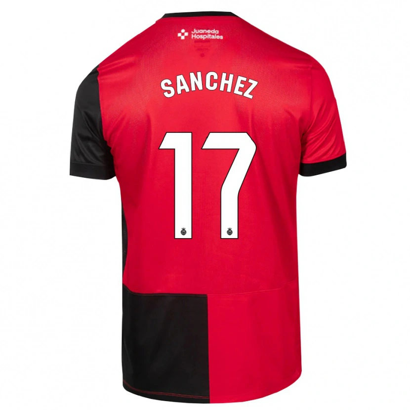 Danxen Kinder Avelino Sánchez #17 Schwarz Rot Weiß Heimtrikot Trikot 2026/27 T-Shirt Schweiz