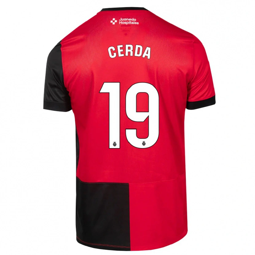 Danxen Kinder Josep Cerdà #19 Schwarz Rot Weiß Heimtrikot Trikot 2026/27 T-Shirt Schweiz
