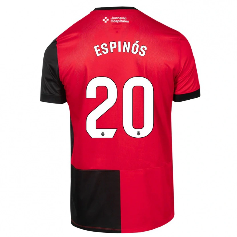 Danxen Kinder Nico Espinós #20 Schwarz Rot Weiß Heimtrikot Trikot 2026/27 T-Shirt Schweiz