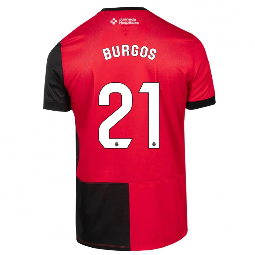 Danxen Kinder Hugo Burgos #21 Schwarz Rot Weiß Heimtrikot Trikot 2026/27 T-Shirt Schweiz