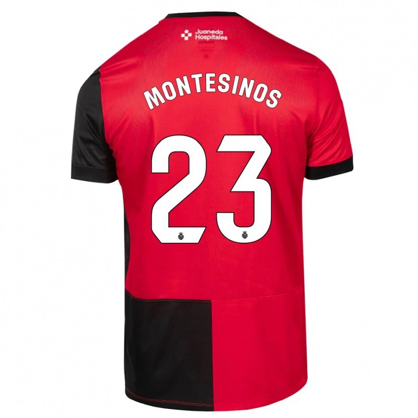 Danxen Kinder Pol Montesinos #23 Schwarz Rot Weiß Heimtrikot Trikot 2026/27 T-Shirt Schweiz