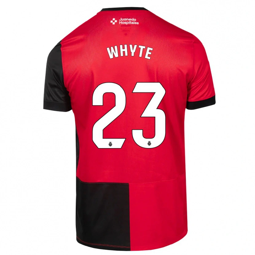 Danxen Kinder Michael Whyte #23 Schwarz Rot Weiß Heimtrikot Trikot 2026/27 T-Shirt Schweiz