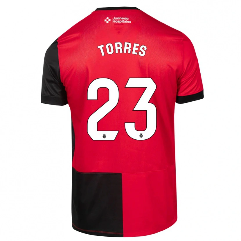 Danxen Kinder Iker Torres #23 Schwarz Rot Weiß Heimtrikot Trikot 2026/27 T-Shirt Schweiz