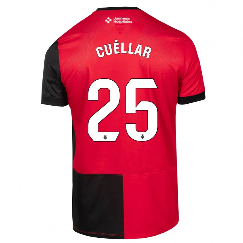 Danxen Kinder Iván Cuéllar #25 Schwarz Rot Weiß Heimtrikot Trikot 2026/27 T-Shirt Schweiz