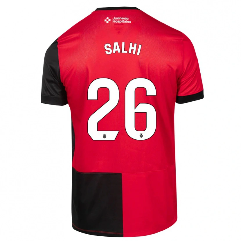 Danxen Kinder Iliesse Salhi #26 Schwarz Rot Weiß Heimtrikot Trikot 2026/27 T-Shirt Schweiz