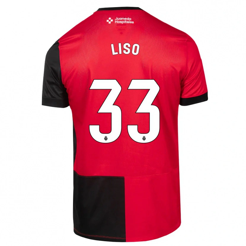 Danxen Kinder Adrián Liso #33 Schwarz Rot Weiß Heimtrikot Trikot 2026/27 T-Shirt Schweiz
