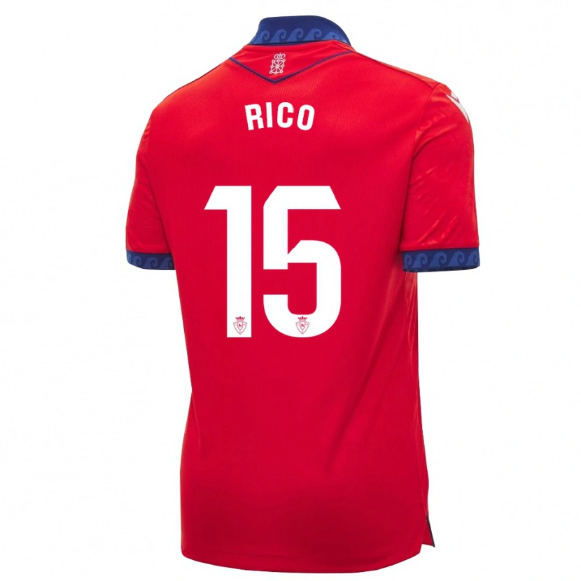 Danxen Kinder Diego Rico #15 Rot Marineblau Weiß Heimtrikot Trikot 2026/27 T-Shirt Schweiz