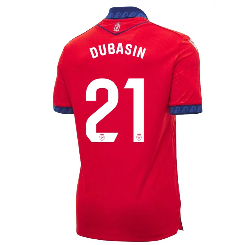 Danxen Kinder Jonathan Dubasin #21 Rot Marineblau Weiß Heimtrikot Trikot 2026/27 T-Shirt Schweiz