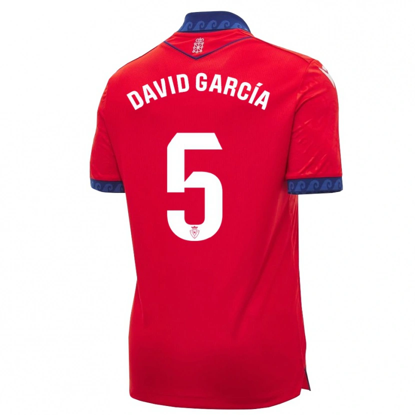Danxen Kinder David García #5 Rot Marineblau Weiß Heimtrikot Trikot 2026/27 T-Shirt Schweiz