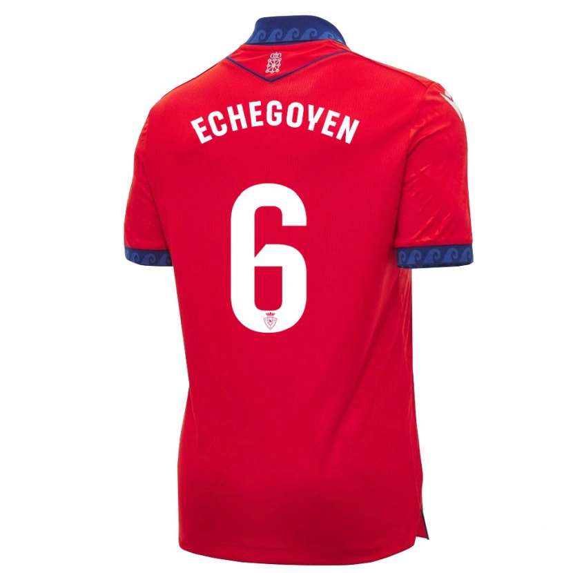 Danxen Kinder Mauro Echegoyen #6 Rot Marineblau Weiß Heimtrikot Trikot 2026/27 T-Shirt Schweiz