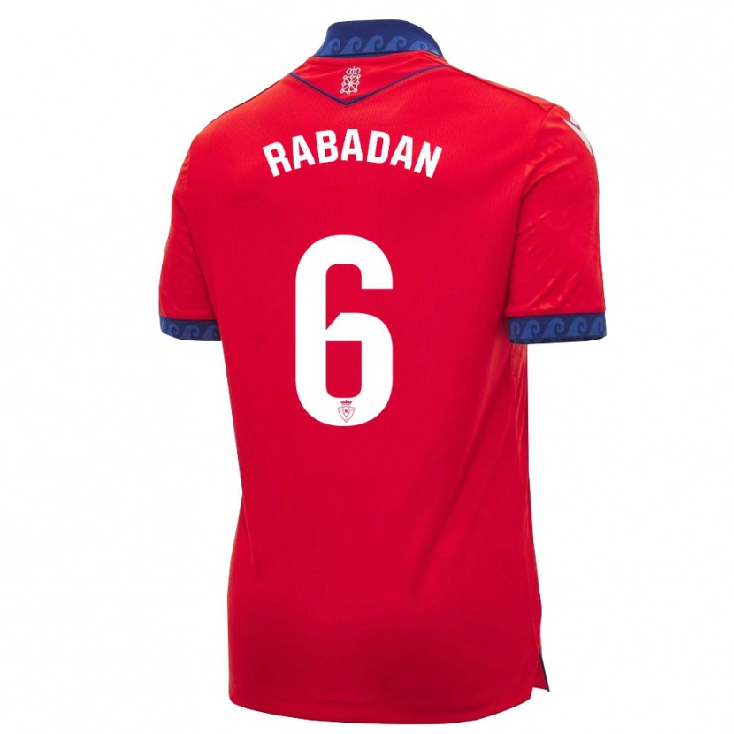 Danxen Kinder David Rabadán #6 Rot Marineblau Weiß Heimtrikot Trikot 2026/27 T-Shirt Schweiz