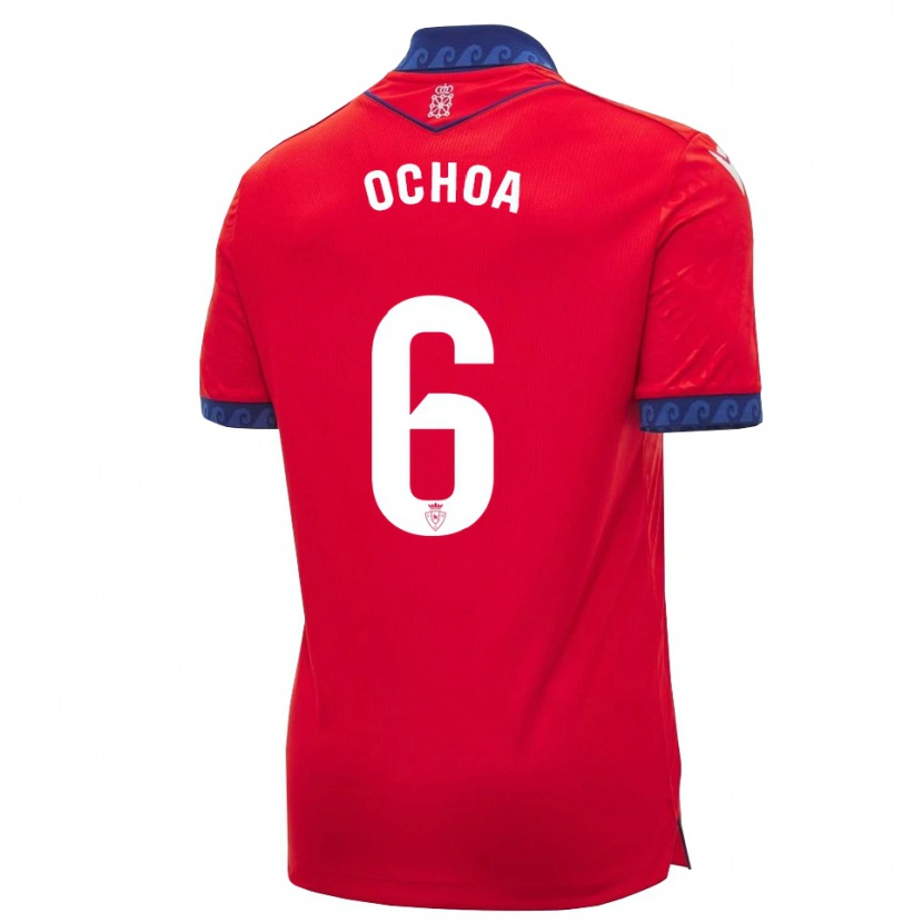Danxen Kinder Celia Ochoa Ibañez #6 Rot Marineblau Weiß Heimtrikot Trikot 2026/27 T-Shirt Schweiz