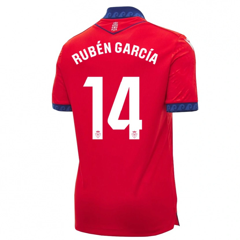 Danxen Kinder Rubén García #14 Rot Marineblau Weiß Heimtrikot Trikot 2026/27 T-Shirt Schweiz