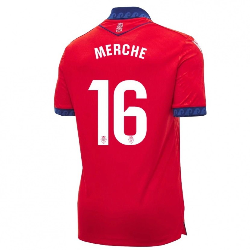 Danxen Kinder Merche Izal García #16 Rot Marineblau Weiß Heimtrikot Trikot 2026/27 T-Shirt Schweiz