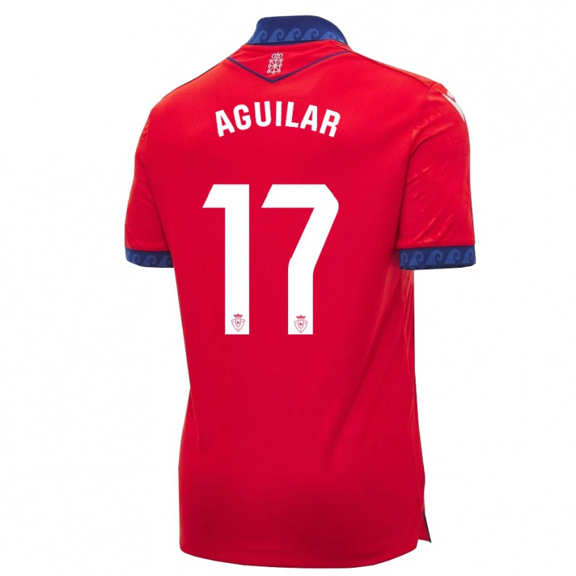 Danxen Kinder Eneko Aguilar #17 Rot Marineblau Weiß Heimtrikot Trikot 2026/27 T-Shirt Schweiz