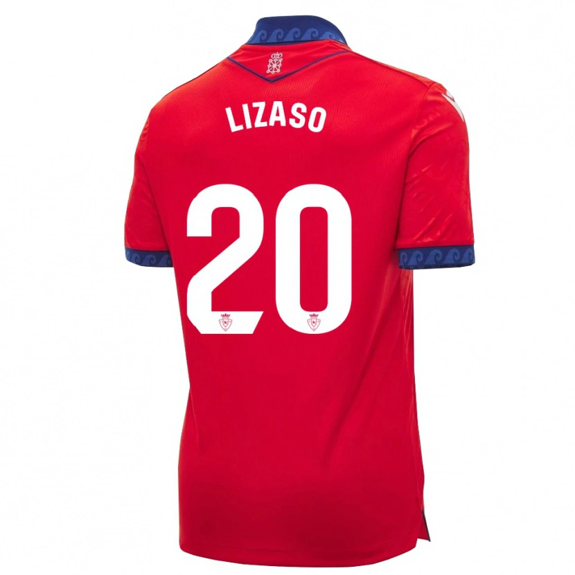 Danxen Kinder Iker Lizaso #20 Rot Marineblau Weiß Heimtrikot Trikot 2026/27 T-Shirt Schweiz