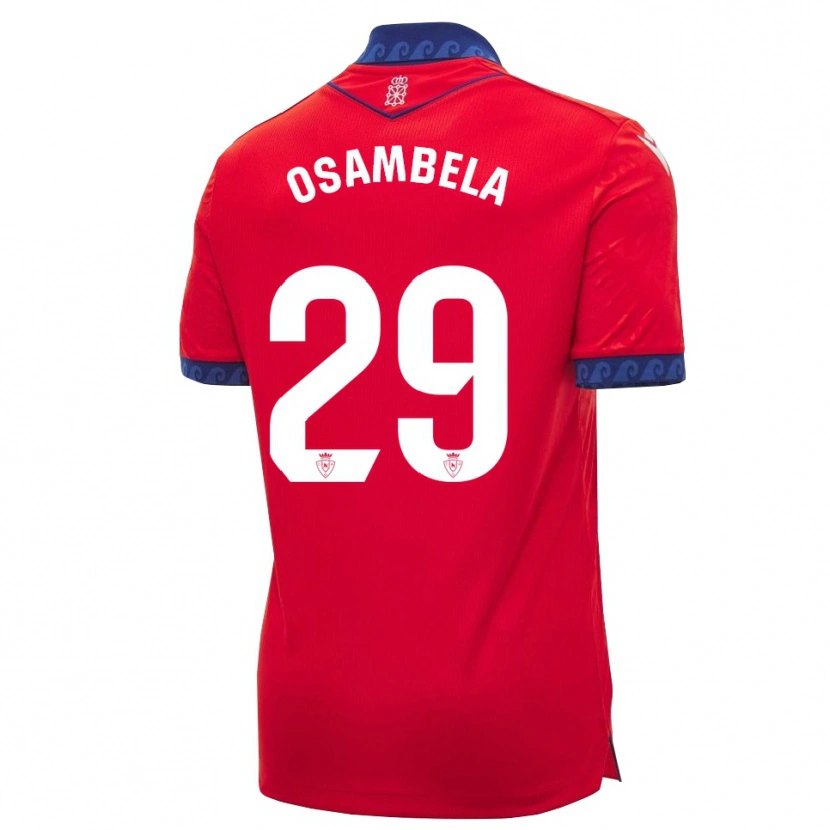 Danxen Kinder Asier Osambela #29 Rot Marineblau Weiß Heimtrikot Trikot 2026/27 T-Shirt Schweiz