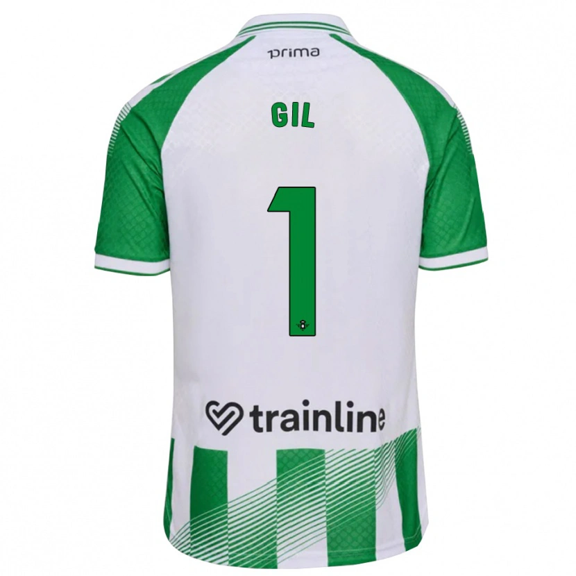 Danxen Kinder Noelia Gil #1 Hellgrün Schwarz Weiß Heimtrikot Trikot 2026/27 T-Shirt Schweiz