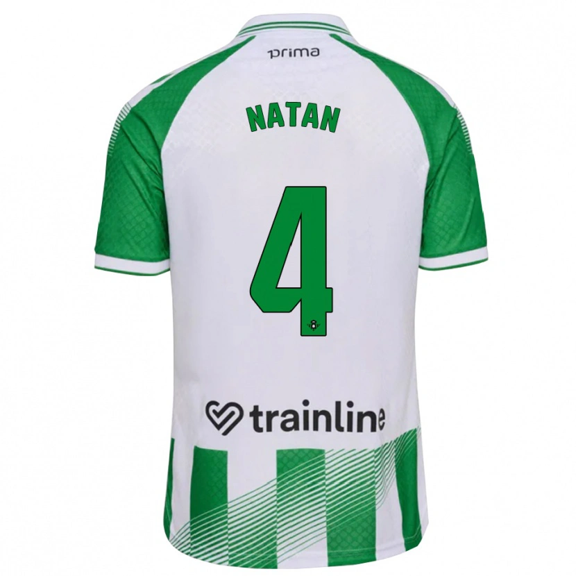 Danxen Kinder Natan Bernardo De Souza #4 Hellgrün Schwarz Weiß Heimtrikot Trikot 2026/27 T-Shirt Schweiz