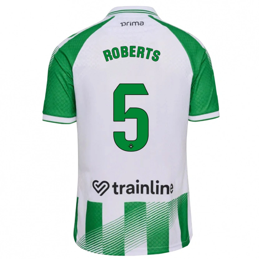 Danxen Kinder Rhiannon Roberts #5 Hellgrün Schwarz Weiß Heimtrikot Trikot 2026/27 T-Shirt Schweiz