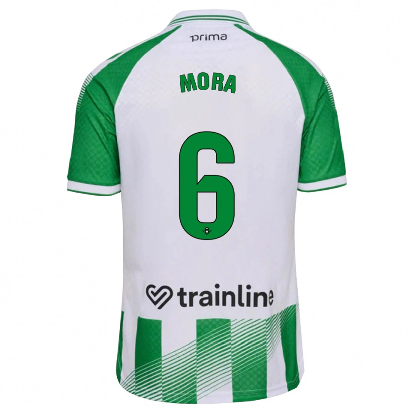 Danxen Kinder Marcos Mora #6 Hellgrün Schwarz Weiß Heimtrikot Trikot 2026/27 T-Shirt Schweiz