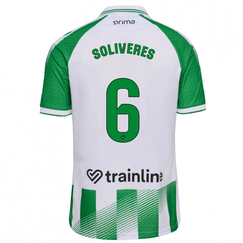 Danxen Kinder Gema Soliveres #6 Hellgrün Schwarz Weiß Heimtrikot Trikot 2026/27 T-Shirt Schweiz