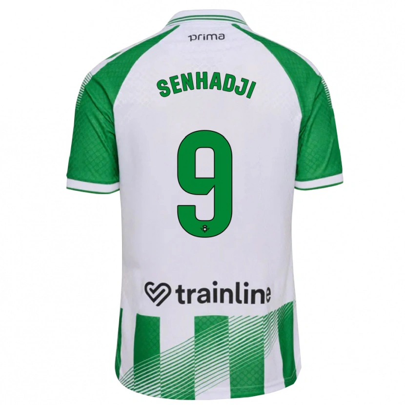 Danxen Kinder Yanis Senhadji #9 Hellgrün Schwarz Weiß Heimtrikot Trikot 2026/27 T-Shirt Schweiz