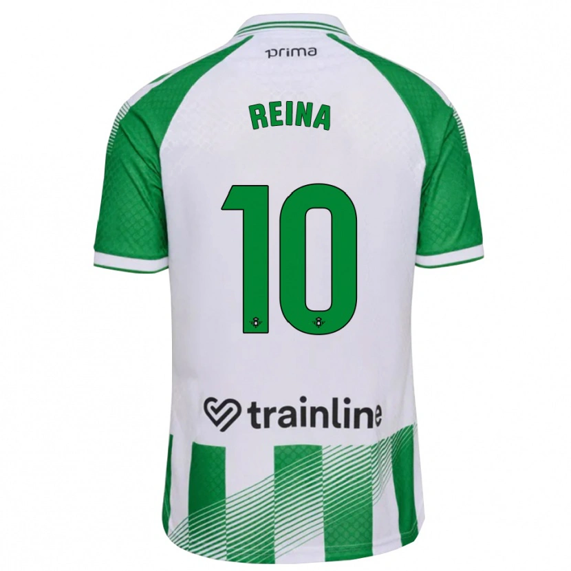 Danxen Kinder Carlos Reina #10 Hellgrün Schwarz Weiß Heimtrikot Trikot 2026/27 T-Shirt Schweiz