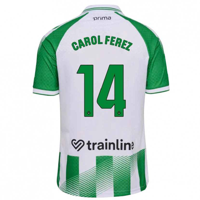 Danxen Kinder Carolina Férez Méndez #14 Hellgrün Schwarz Weiß Heimtrikot Trikot 2026/27 T-Shirt Schweiz
