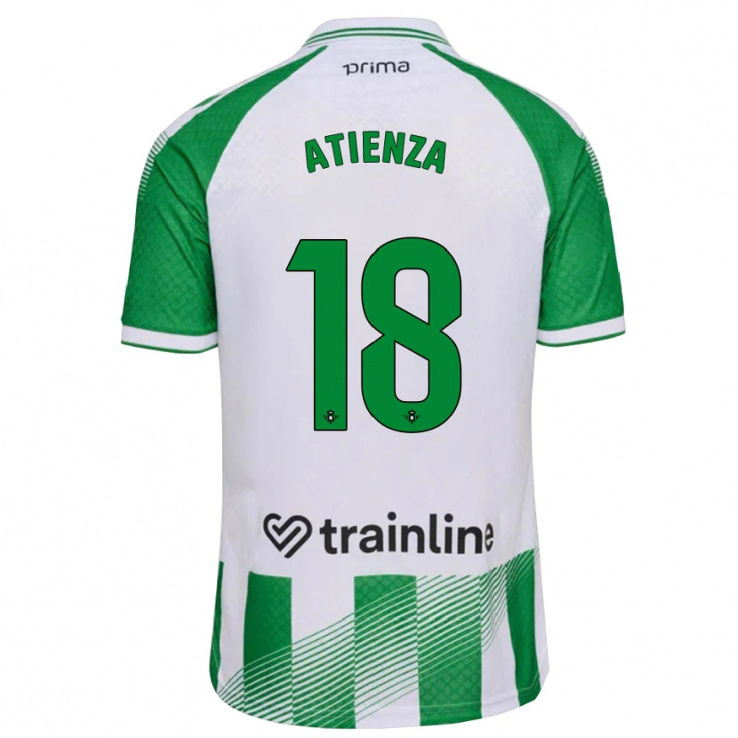 Danxen Kinder Diego Atienza #18 Hellgrün Schwarz Weiß Heimtrikot Trikot 2026/27 T-Shirt Schweiz
