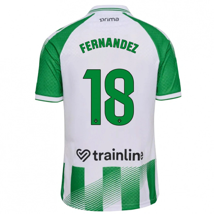 Danxen Kinder Nicolás Fernández #18 Hellgrün Schwarz Weiß Heimtrikot Trikot 2026/27 T-Shirt Schweiz