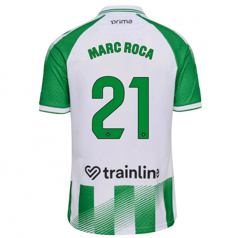 Danxen Kinder Marc Roca #21 Hellgrün Schwarz Weiß Heimtrikot Trikot 2026/27 T-Shirt Schweiz