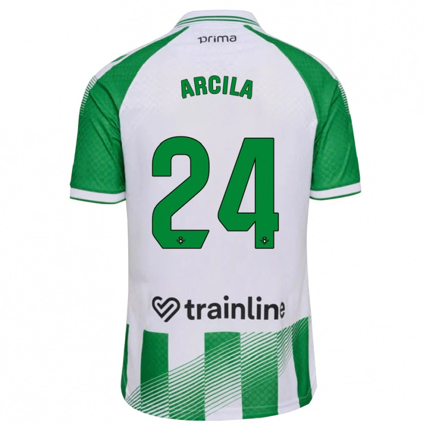 Danxen Kinder Jhon Arcila #24 Hellgrün Schwarz Weiß Heimtrikot Trikot 2026/27 T-Shirt Schweiz