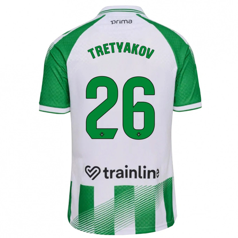 Danxen Kinder Ivan Tretyakov #26 Hellgrün Schwarz Weiß Heimtrikot Trikot 2026/27 T-Shirt Schweiz