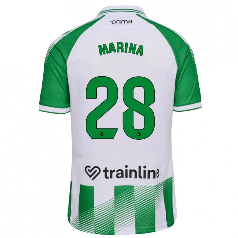 Danxen Kinder Marina Sánchez #28 Hellgrün Schwarz Weiß Heimtrikot Trikot 2026/27 T-Shirt Schweiz