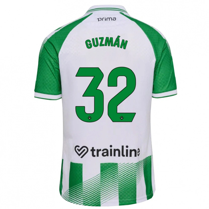 Danxen Kinder Rafael Guzmán #32 Hellgrün Schwarz Weiß Heimtrikot Trikot 2026/27 T-Shirt Schweiz
