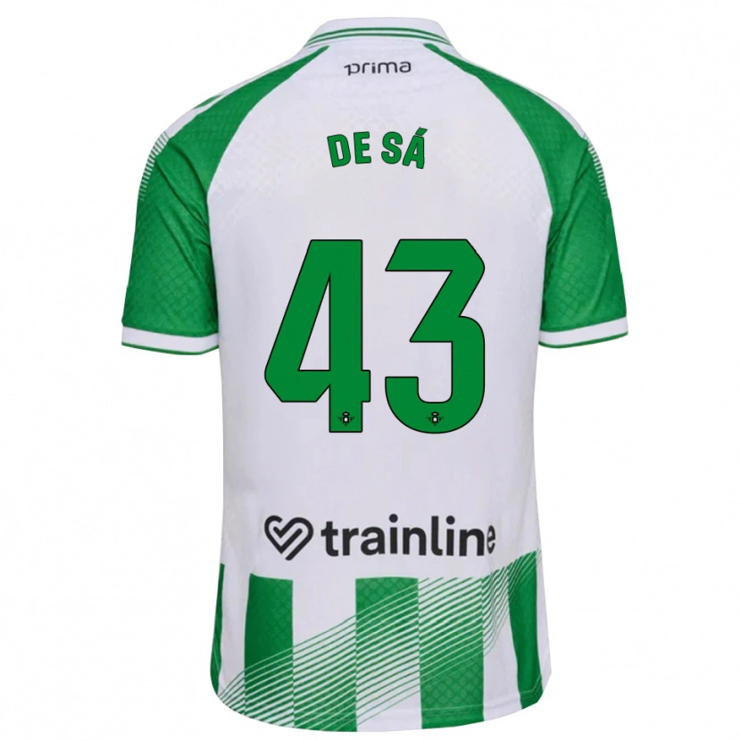 Danxen Kinder Rubén De Sá #43 Hellgrün Schwarz Weiß Heimtrikot Trikot 2026/27 T-Shirt Schweiz