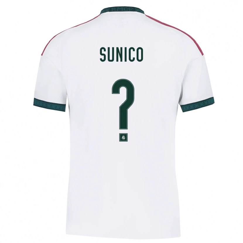 Danxen Kinder Guillermo Sunico #0 Dunkelgrün Weiß Rot Heimtrikot Trikot 2026/27 T-Shirt Schweiz