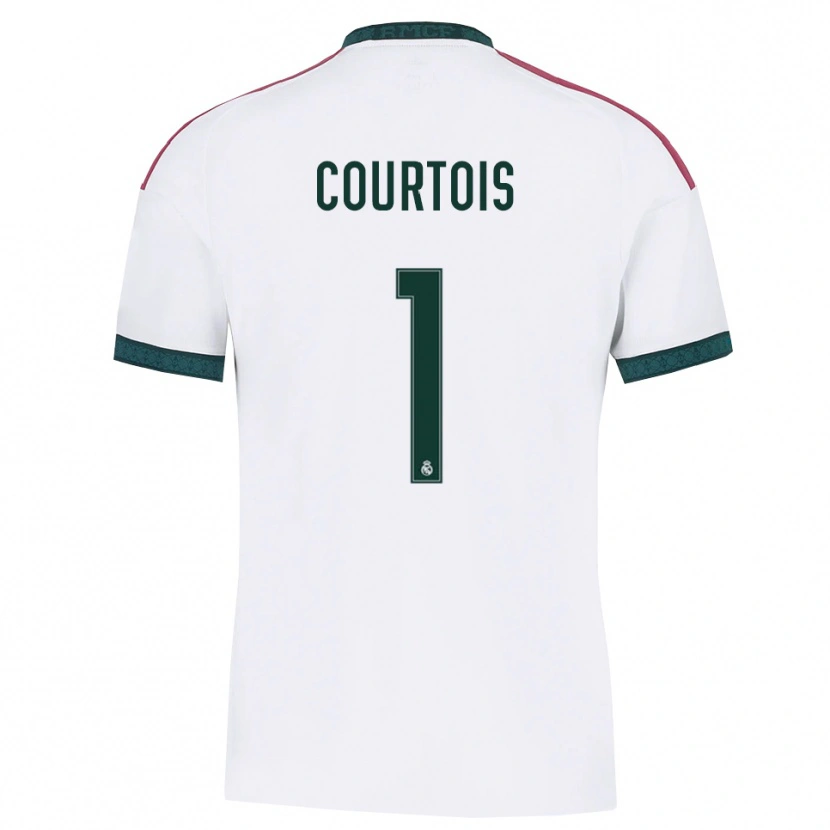 Danxen Kinder Thibaut Courtois #1 Dunkelgrün Weiß Rot Heimtrikot Trikot 2026/27 T-Shirt Schweiz
