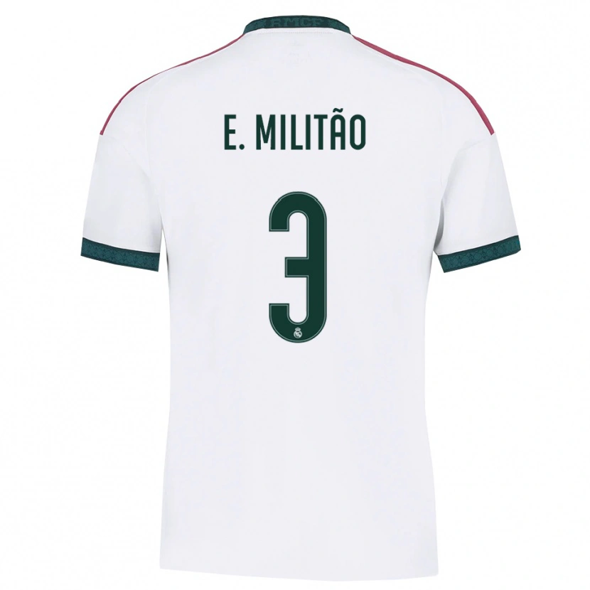 Danxen Kinder Éder Militão #3 Dunkelgrün Weiß Rot Heimtrikot Trikot 2026/27 T-Shirt Schweiz