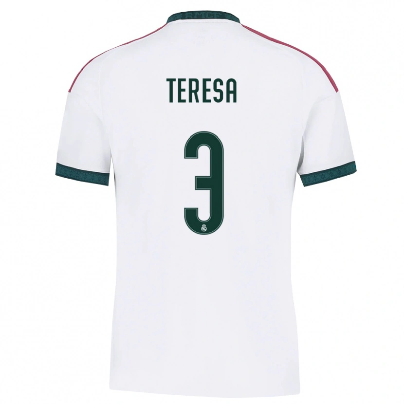 Danxen Kinder Teresa Abelleira #3 Dunkelgrün Weiß Rot Heimtrikot Trikot 2026/27 T-Shirt Schweiz