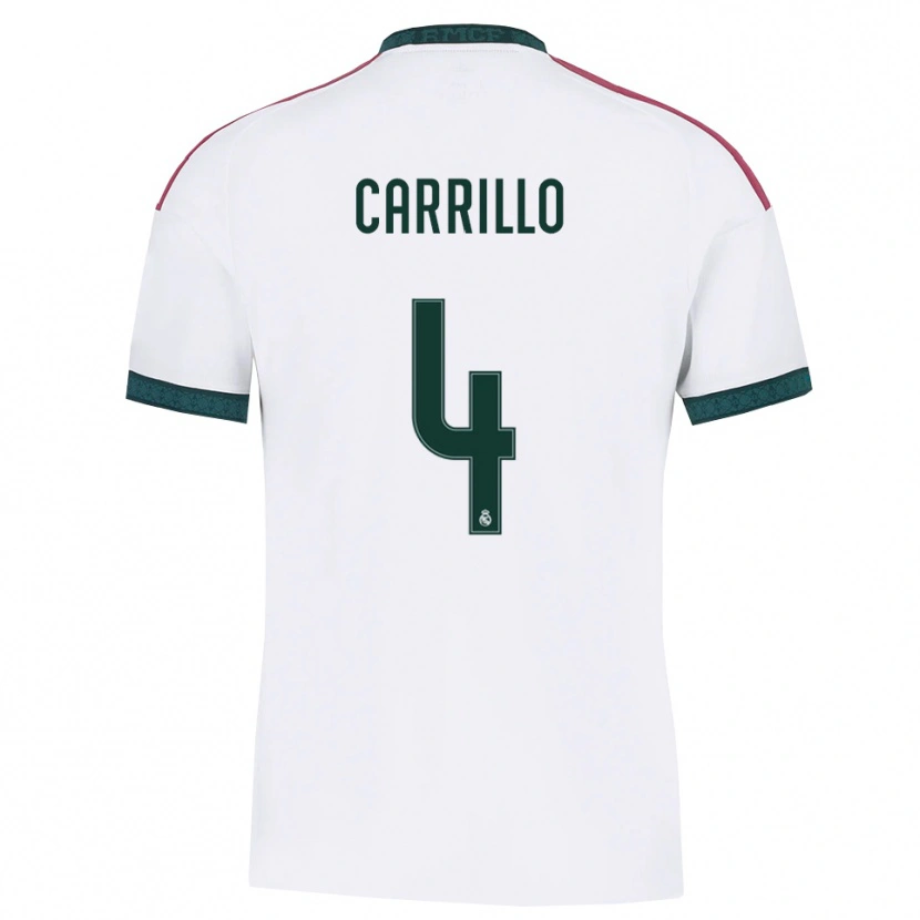 Danxen Kinder Alvaro Carrillo #4 Dunkelgrün Weiß Rot Heimtrikot Trikot 2026/27 T-Shirt Schweiz