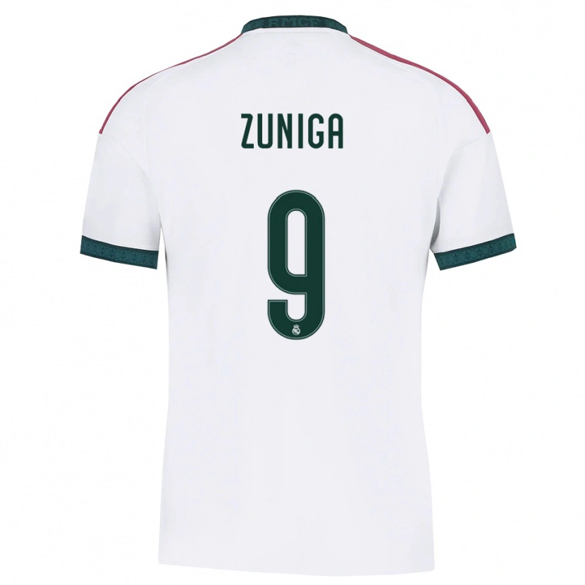 Danxen Kinder Loren Zúñiga #9 Dunkelgrün Weiß Rot Heimtrikot Trikot 2026/27 T-Shirt Schweiz