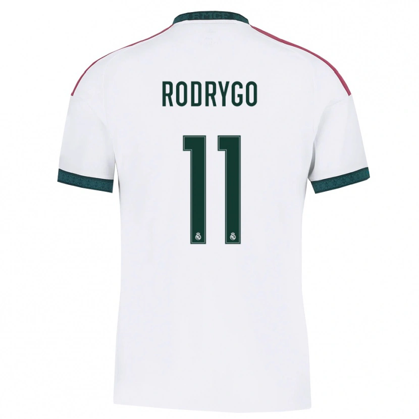 Danxen Kinder Rodrygo Silva De Goes #11 Dunkelgrün Weiß Rot Heimtrikot Trikot 2026/27 T-Shirt Schweiz